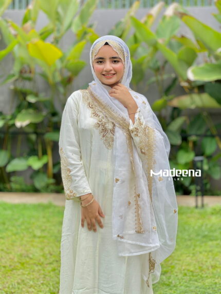 PREMIUM HAND WORKED PARTY WEAR CHURIDAR WITH PEAR , STONE AND SEQUENCE