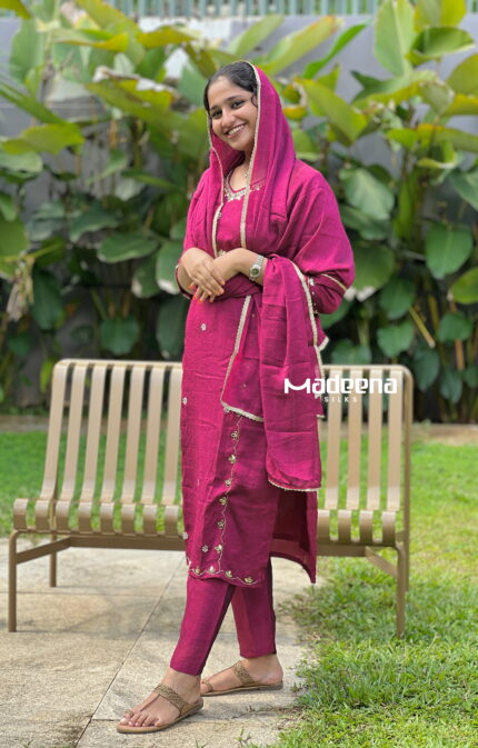 PREMIUM PARTY WEAR CHURIDAR SUIT WITH HAND WORK